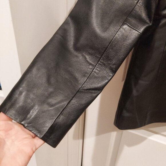 Quince Leather Blazer - Picture 4 of 6